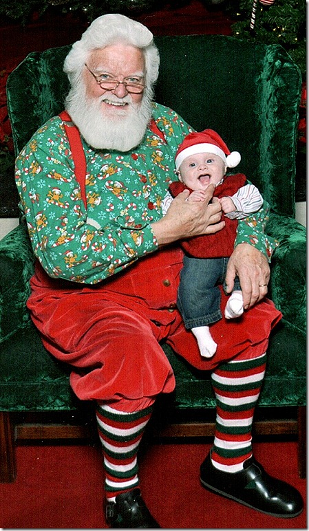 Landon and Santa