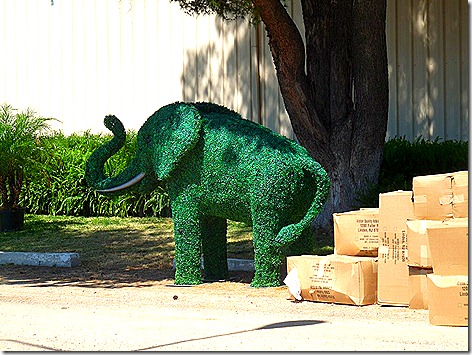 Tucson Fair Green Elephant