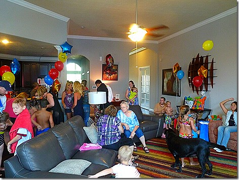 Landon Birthday Party Crowd