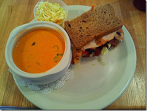 Sunflower Cafe Soup and Sandwich