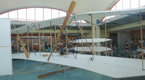 1903 Wright Flyer from the right rear