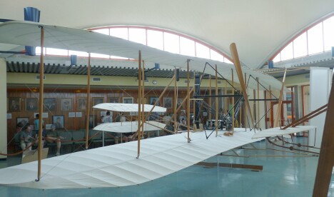 1903 Wright Flyer from the left rear