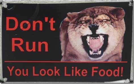 Don't Run Sign