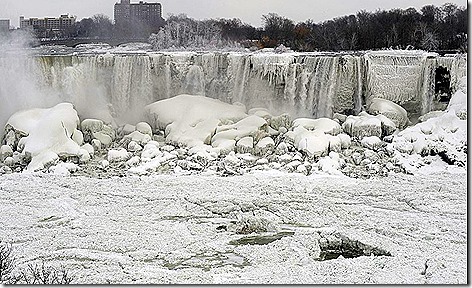 Niagara Falls Frozen Over