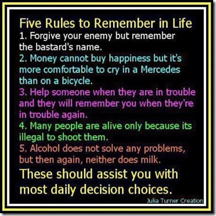 5 Rules For Life