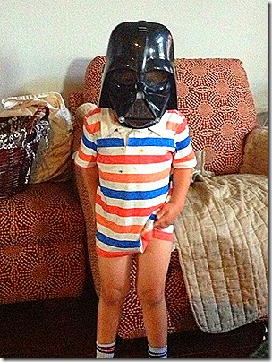 Landon as Darth Vader